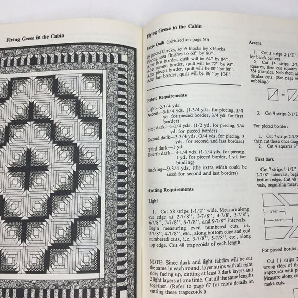 Vintage 1987 More Template-Free Quiltmaking Trudie Hughes Quilting Book Patterns - Picture 10 of 12